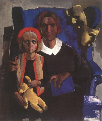 The Artist's Wife and Daughter 1935