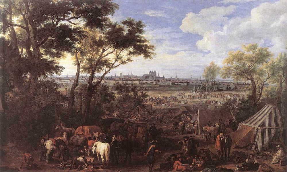 The Army of Louis XIV in front of Tournai in 1667