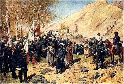 Capture of Imam Shamil by Russian Troops in 1859