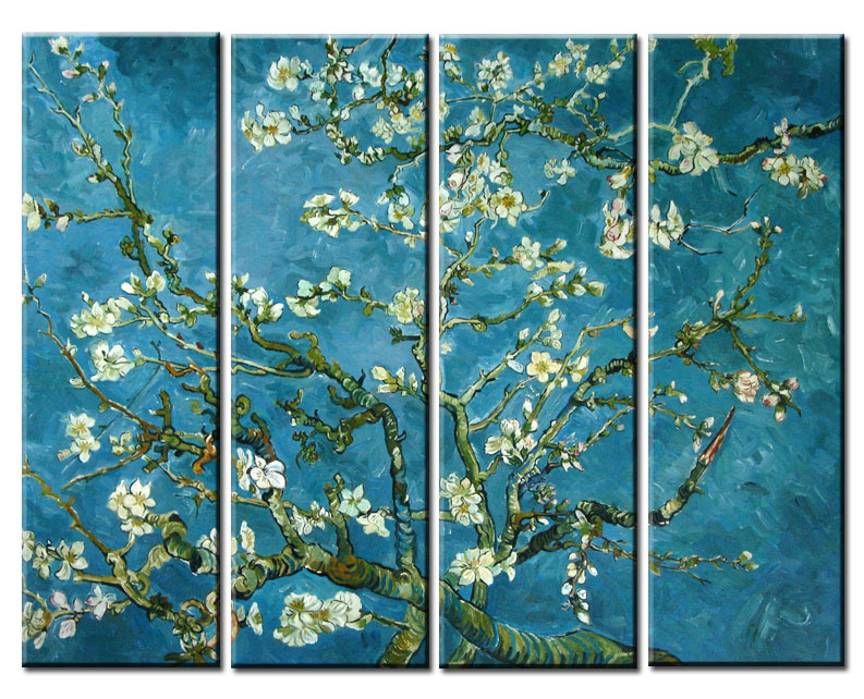 Van Gogh Almond Tree 4 Piece Art