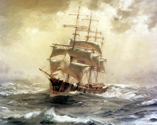 A Barque Running Before a Gale