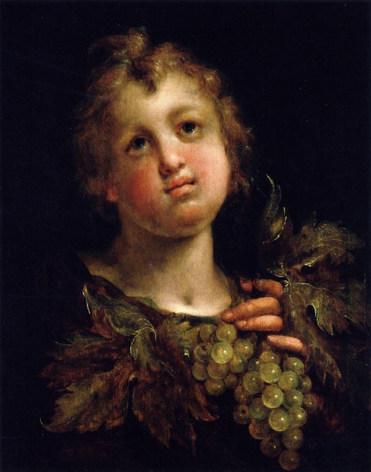 A Boy with Grapes