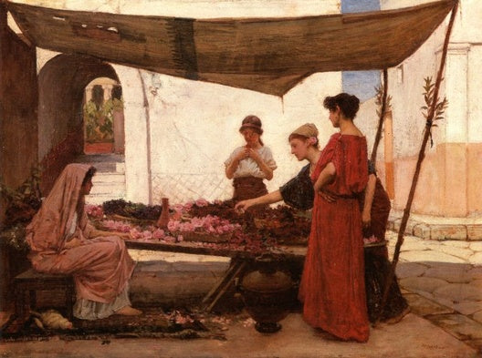 A Grecian Flower Market