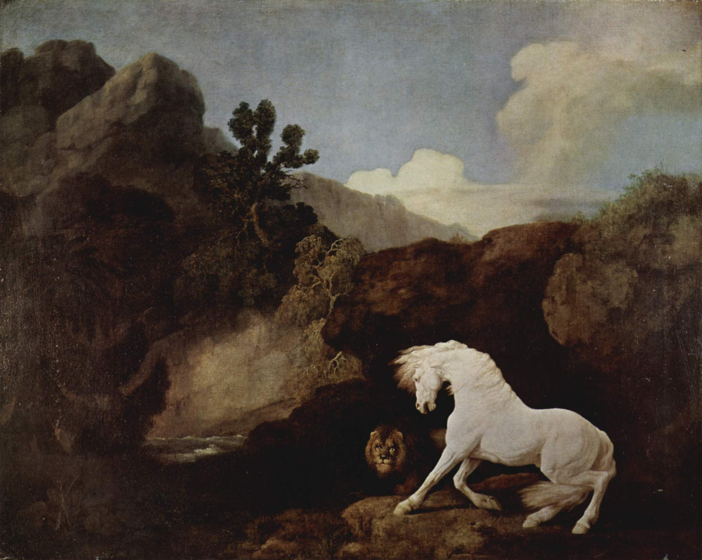 A Horse Frightened by a Lion