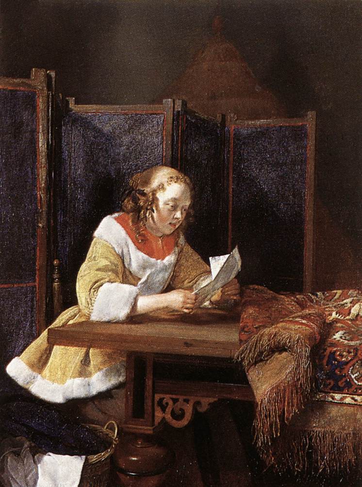 A Lady Reading a Letter