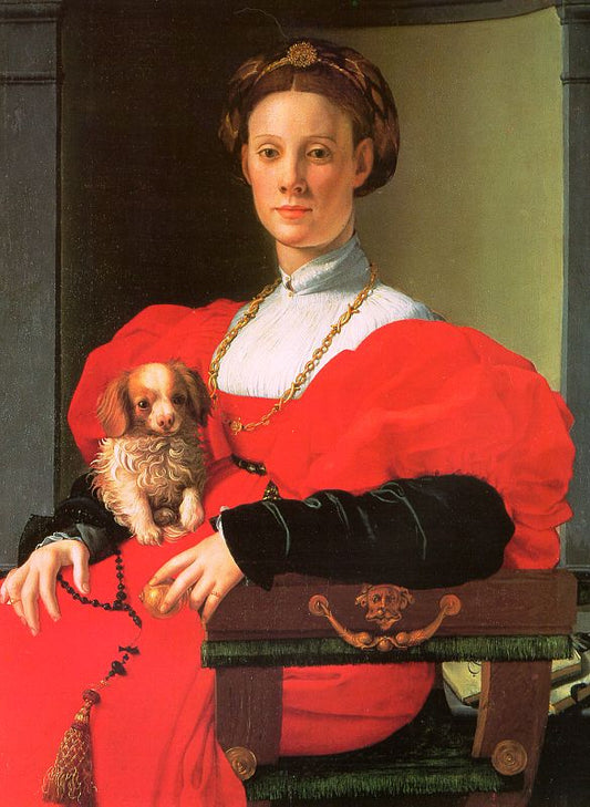 A Lady With A Puppy