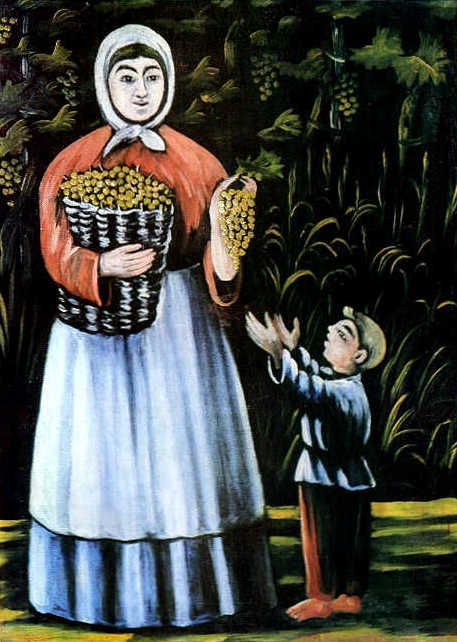 A Peasant Woman With Her Son