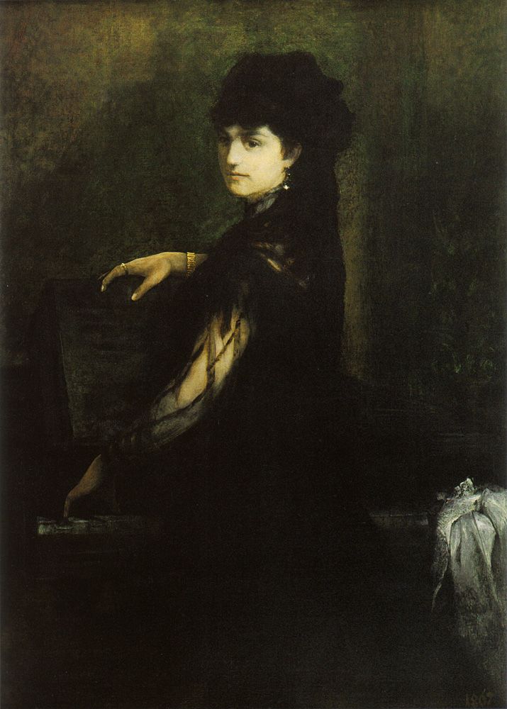 Amalie Makart at the Piano