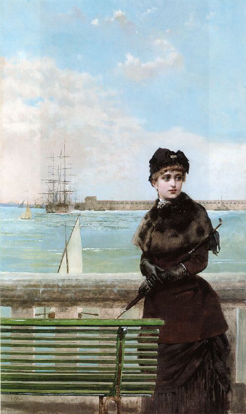 An elegant Woman at St Malo