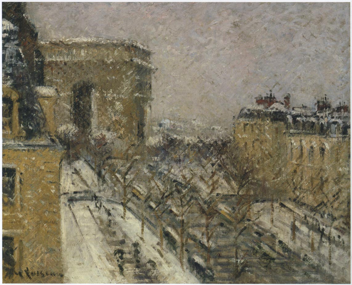 Arc de Triomphe in the Snow