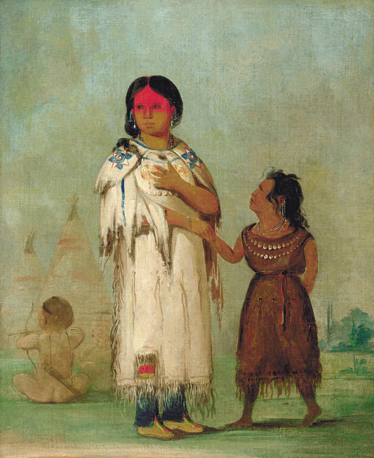 Assiniboin Woman and Child