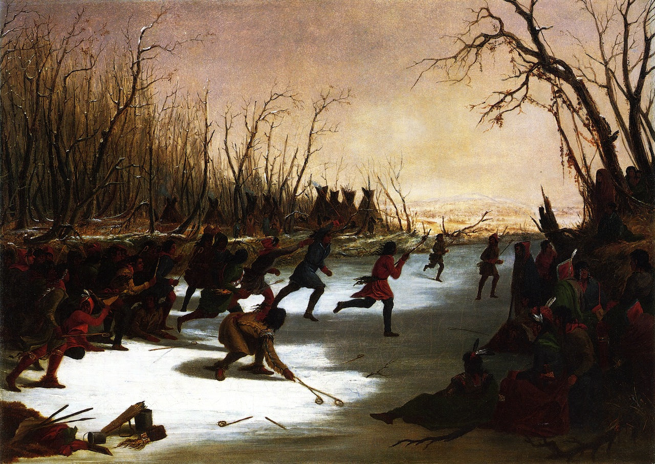 Ballplay of the Sioux on the St. Peters River in Winter