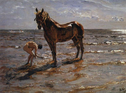 Bathing Horses