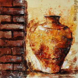 Bottle Pot Decor Art N076