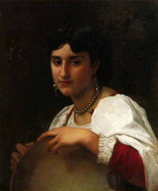 Italian Girl with Tambourine