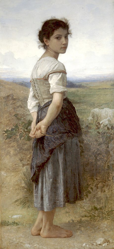 The Young Shepherdess Standing