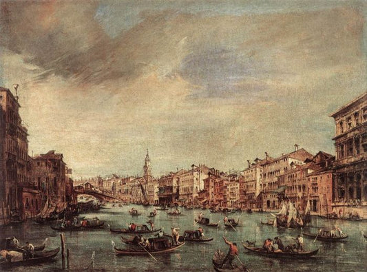 The Grand Canal - Looking toward the Rialto Bridge