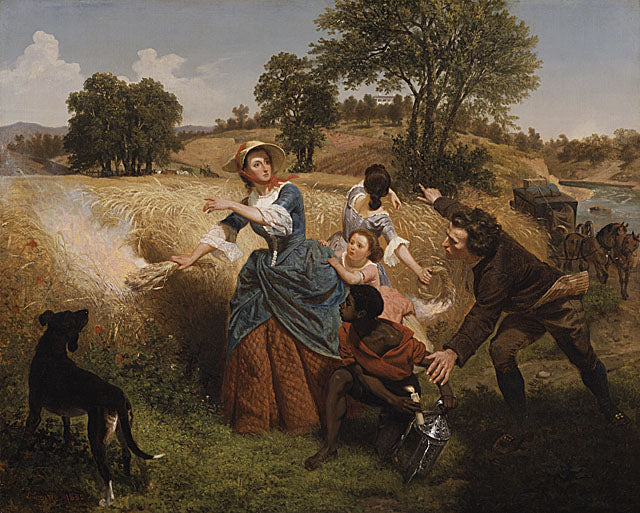 Mrs. Schuyler Burning Her Wheat Fields on the Approach of the British