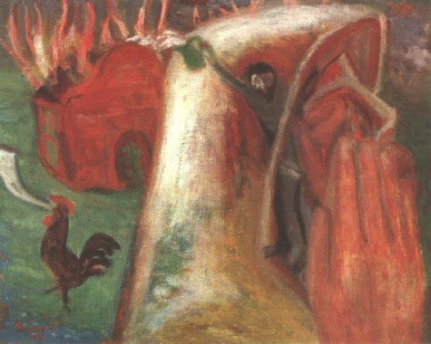 Burning Synagogue