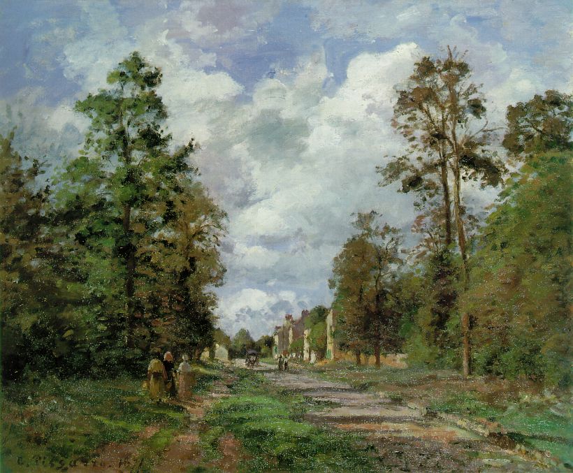 The Road to Louveciennes at the Outskirts of the Forest