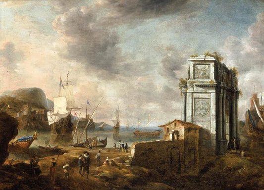 Capriccio of a Mediterranean Harbour