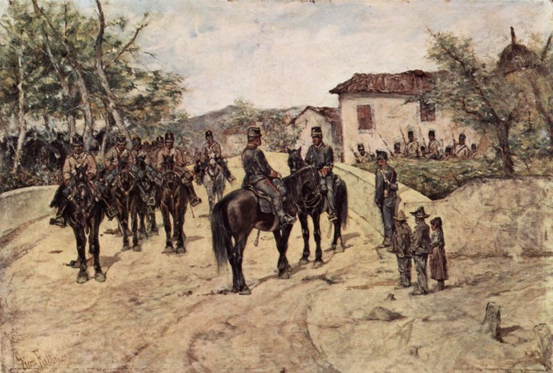 Cavalry Resting