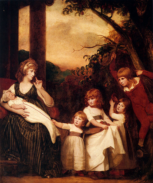 Portrait Of Charlotte Bosanquet With Her Five Elder Children