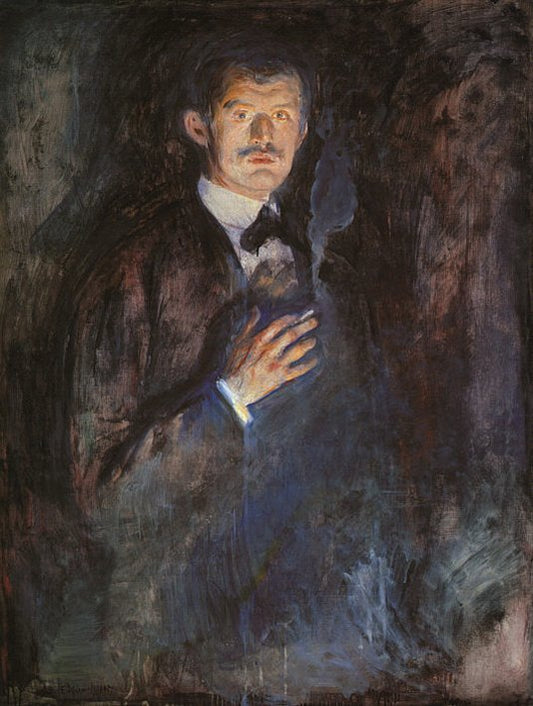 Self-Portrait with a Burning Cigarette