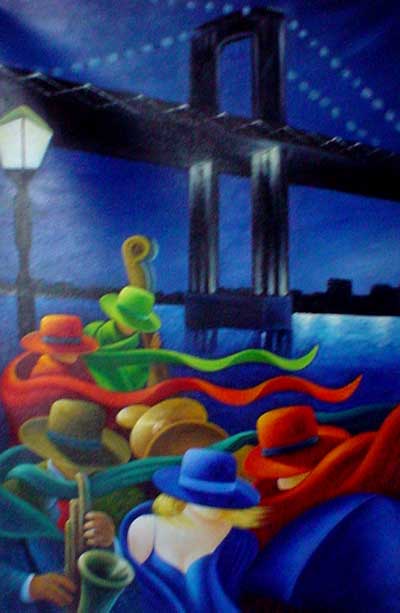 City Life Paintings N043