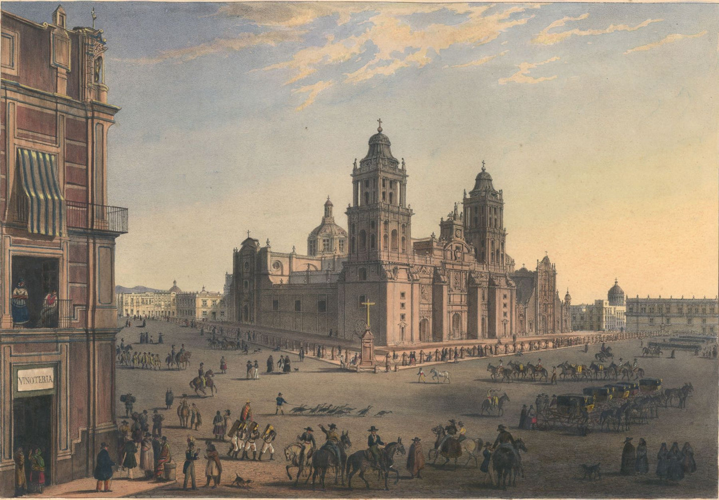 View of the main square of Mexico City