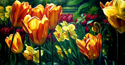 Classical Flower Paintings N019