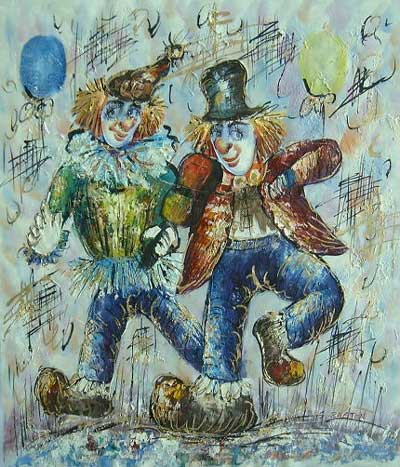 Clowns Paintings N023