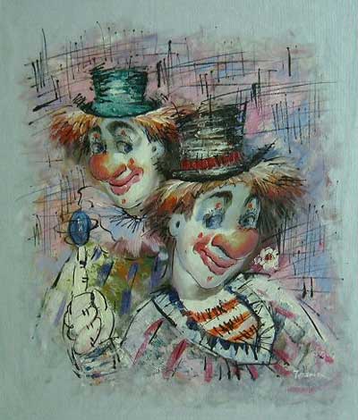 Clowns Paintings N024