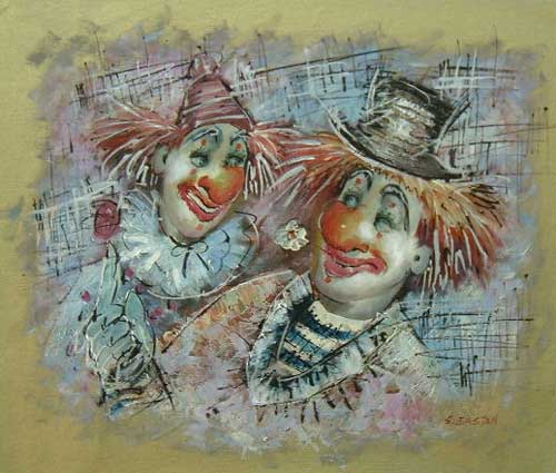 Clowns Paintings N027