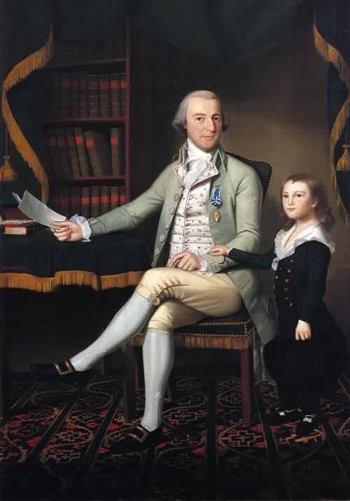 Colonel Benjamin Tallmadge and son William Talmadge 1790