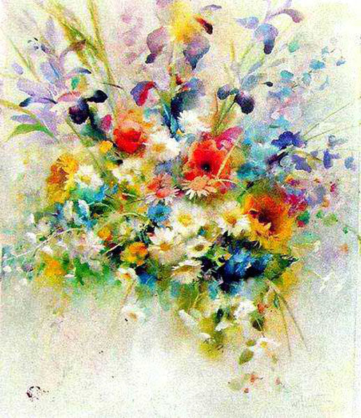 Colorful Flower Paintings N035