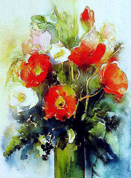 Colorful Flower Paintings N037