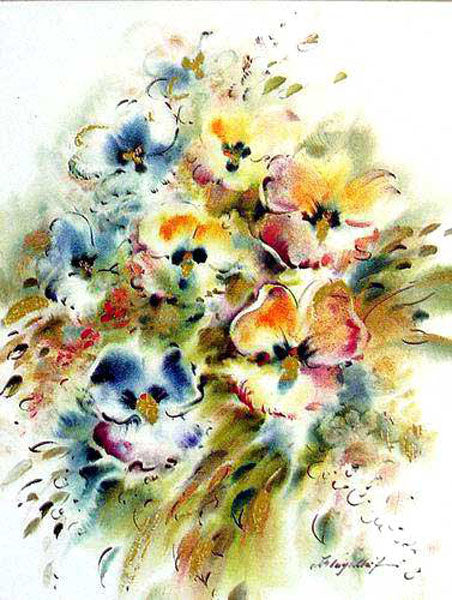 Colorful Flower Paintings N226