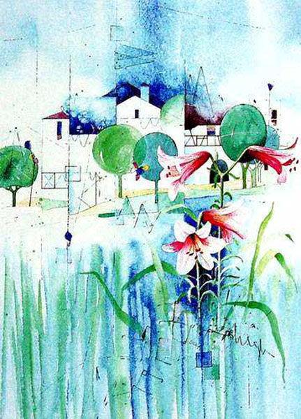 Colorful Flower Paintings N227