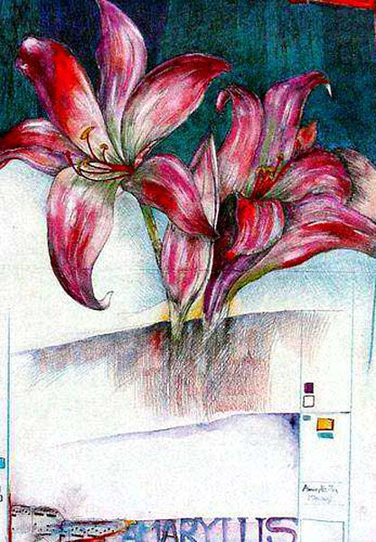 Colorful Flower Paintings N230