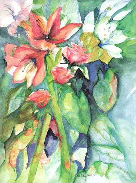 Colorful Flower Paintings N232