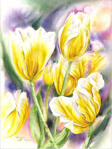 Colorful Flower Paintings N233