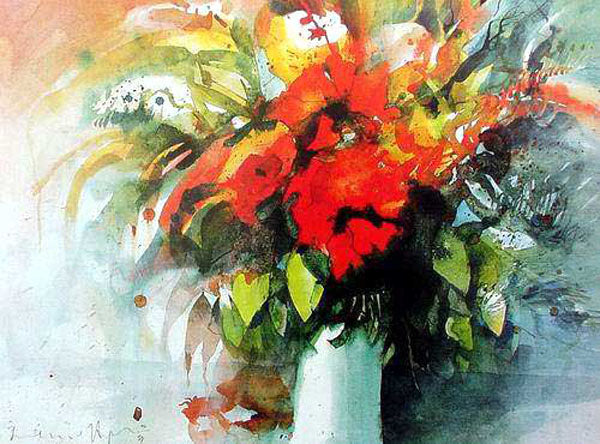 Colorful Flower Paintings N262