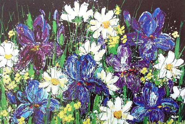 Colorful Flower Paintings N275