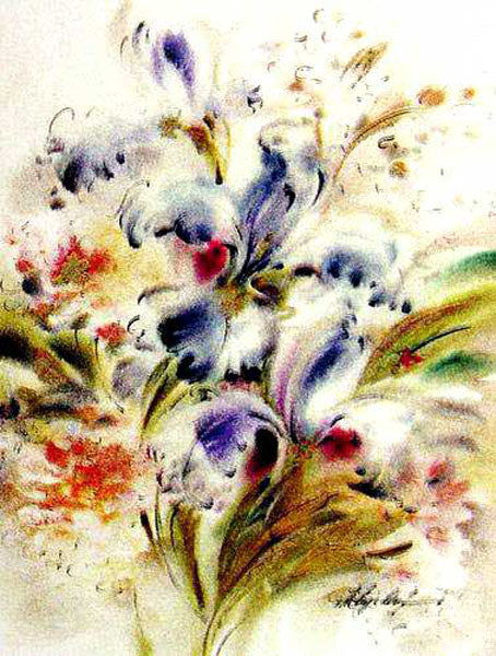 Colorful Flower Paintings N278