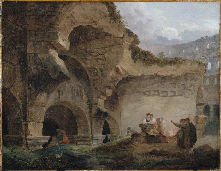 Washerwomen in the Ruins of the Colosseum