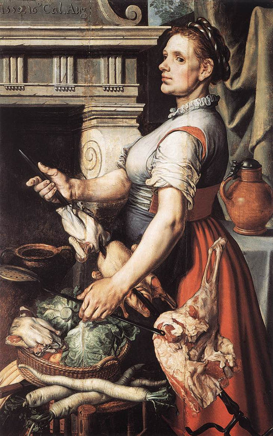 Cook in front of the Stove 1559