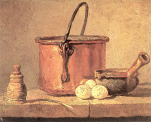 Copper Cauldron With Three Eggs 1734