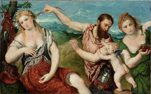 Allegory with Mars, Venus, Flora, and Cupid