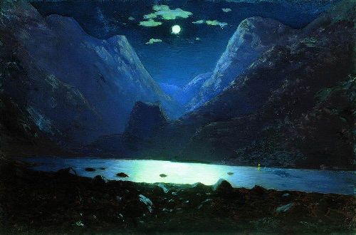 Darial Gorge Moonlit Night 1890 1895